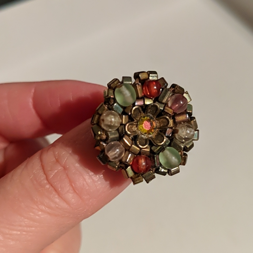 Michal Negrin Beaded Swarovski Ring